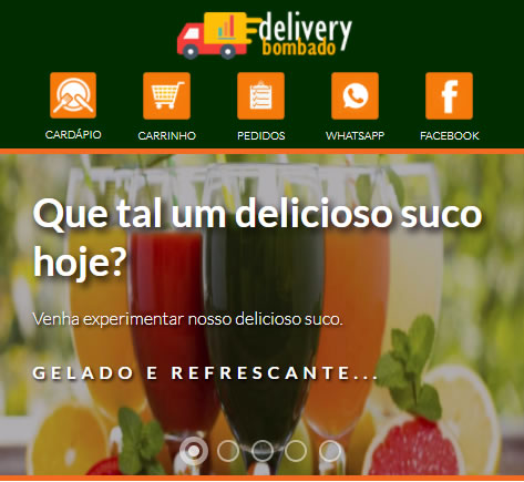 delivery bombado - sistema para delivery
